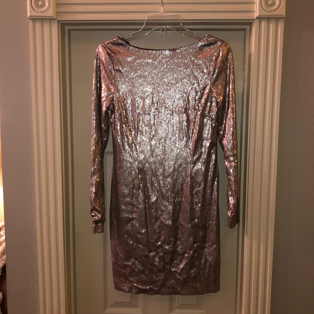 Kardashian Kollection Bronze Sequin Dress
